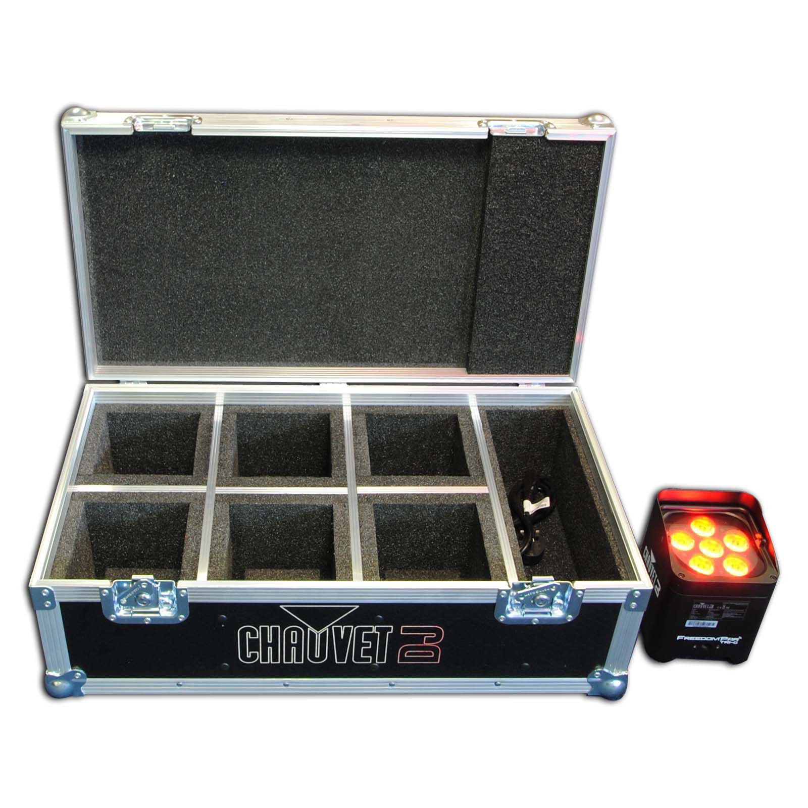 Chauvet 6 Way Freedom Par Quad-4 Flight Case